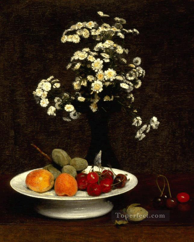 Naturaleza muerta con flores 1864 pintor de flores Henri Fantin Latour Pintura al óleo